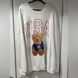 Grayson Threads USA Teddy Bear Sweatshirt